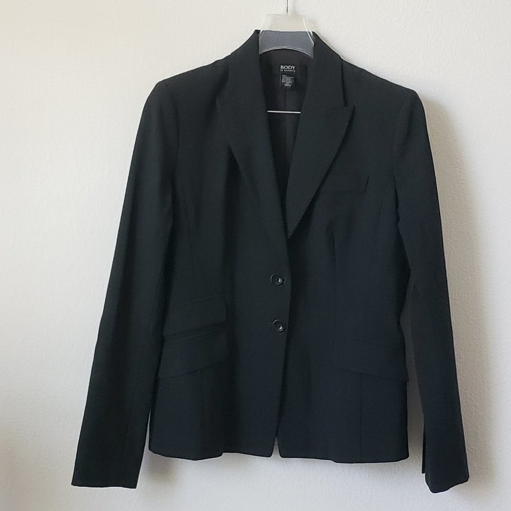 Body by Victoria Charcoal Gray Suit Jacket, 12